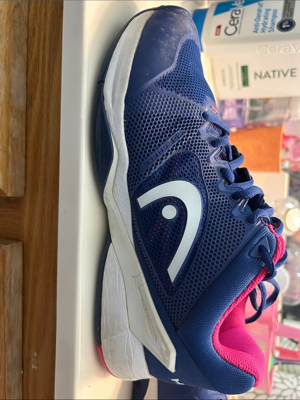 Head Women's Navy Blue and Pink Athletic Shoes